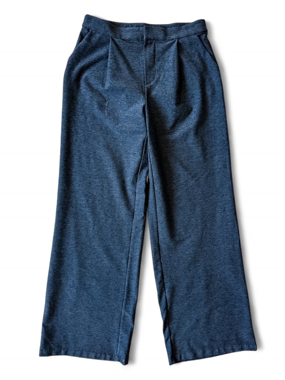 Vuori Elevation Trouser High-Rise Wide Leg Pants Women’s Heather Navy - Medium